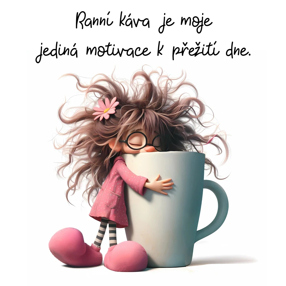 Hrnek - Ranní káva je moje jediná motivace