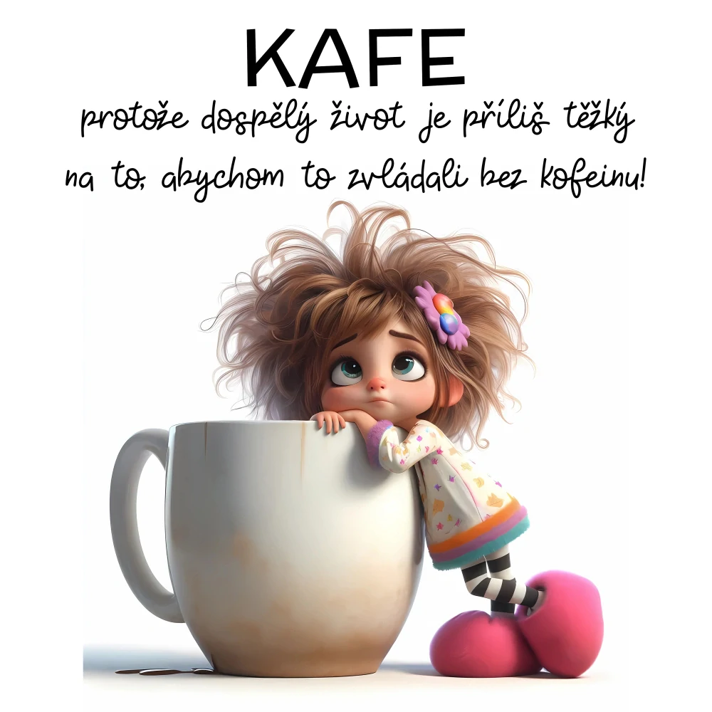 Hrnek - Kafe, protože dospělý život je příliš těžký