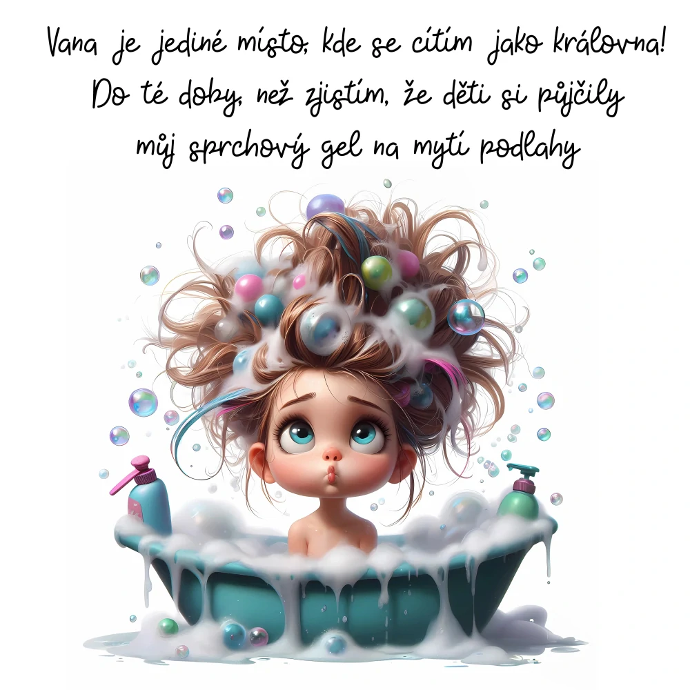Hrnek - Vana je místo, kde se cítím jako královna