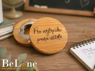 Dřevěný otvírák na lahve pro pana učitele