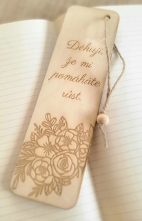 Děkuji, že mi pomáháte růst