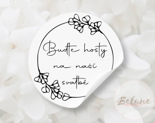 Buďte hosty na naší svatbě - černobílé