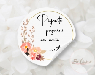 Přijměte pozvánku na naši svatbu - barevné