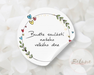 Buďte součástí našeho velké dne - barevné