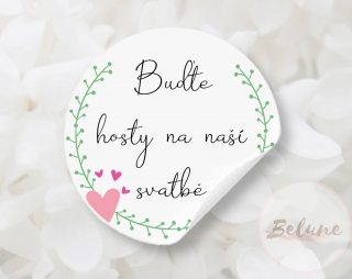 Buďte hosty na naší svatbě - barevné