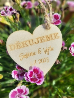 Srdíčko na šňůrce