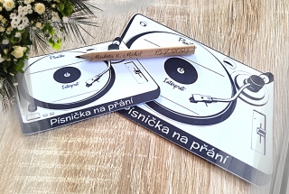 Kartička na písničku - gramofon