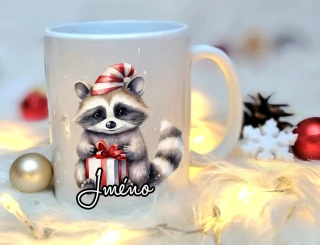 Vánoční hrneček s mývalem