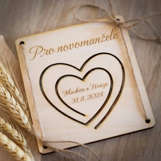 Svatební přání - srdce