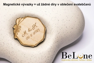 Svatební vývazek kytička