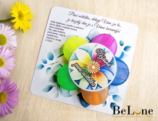 Sada zvýrazňovačů pro paní učitelku - květina