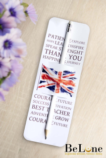 Tužka se záložkou pro paní učitelku / učitele angličtiny