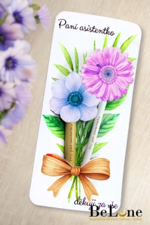 Tužka a propiska se záložkou pro paní asistentku