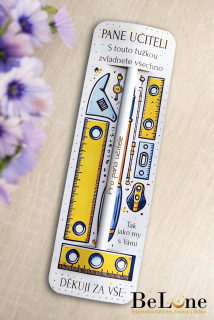 Tužka se záložkou pro pana učitele