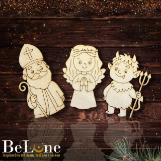 Mikulášská parta 2 – dřevěné výřezy