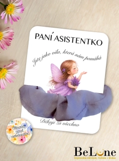 Vílí poděkování pro paní asistentku – gumička