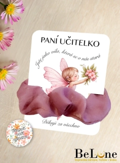 Vílí poděkování pro paní učitelku – gumička